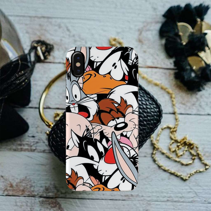 Looney Toons pattern Printed Slim Cases and Cover for iPhone XS