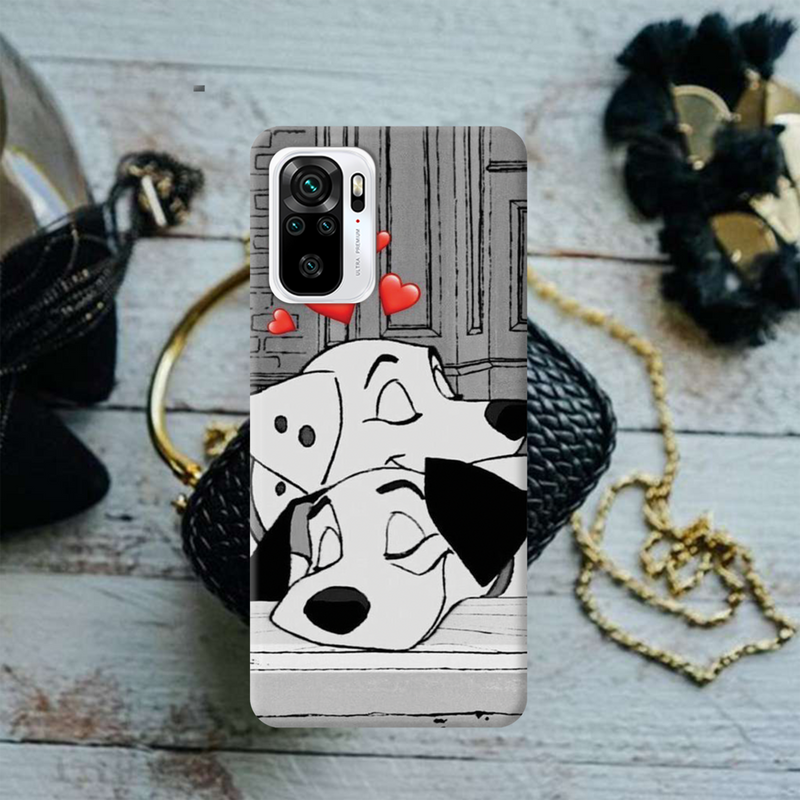 Dogs Love Printed Slim Cases and Cover for Redmi Note 10
