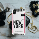New York ticket Printed Slim Cases and Cover for iPhone XS