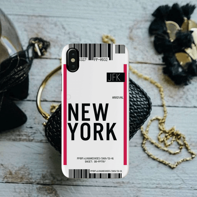 New York ticket Printed Slim Cases and Cover for iPhone XS