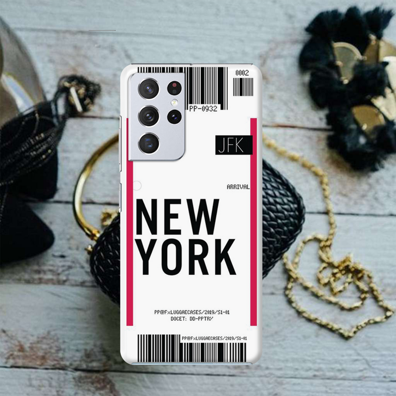 New York ticket Printed Slim Cases and Cover for Galaxy S21 Ultra
