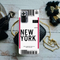 New York ticket Printed Slim Cases and Cover for Redmi Note 10 Pro Max
