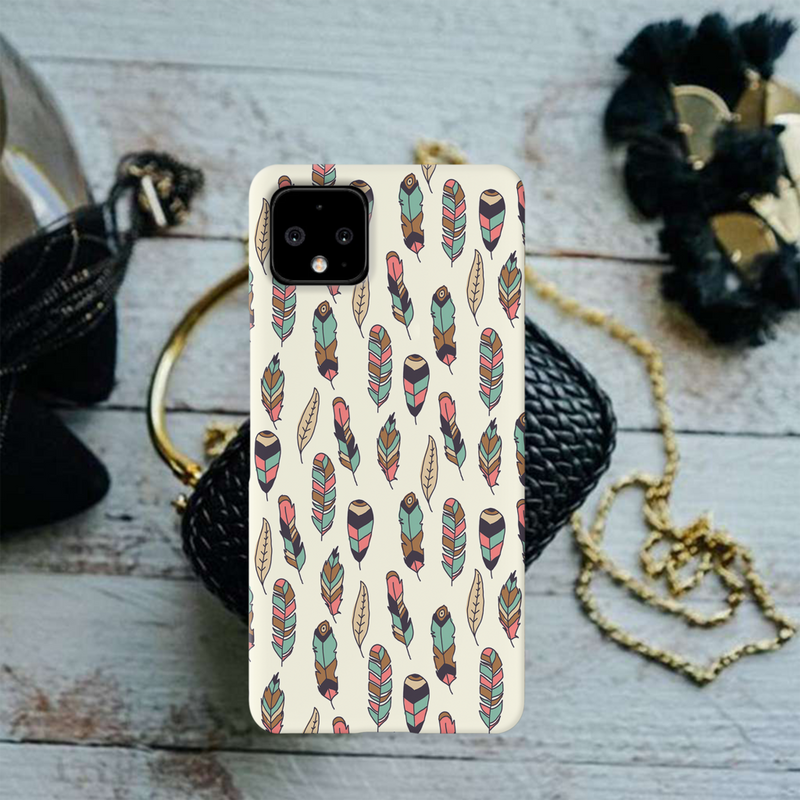 Feather pattern Printed Slim Cases and Cover for Pixel 4 XL