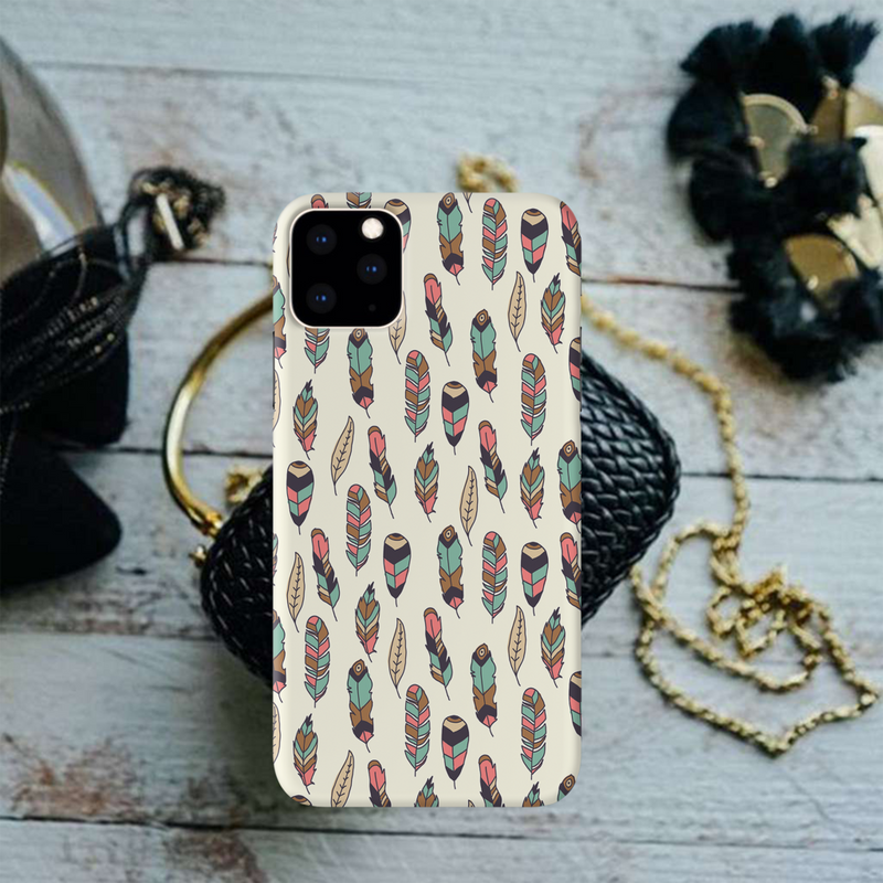 Feather pattern Printed Slim Cases and Cover for iPhone 11 Pro