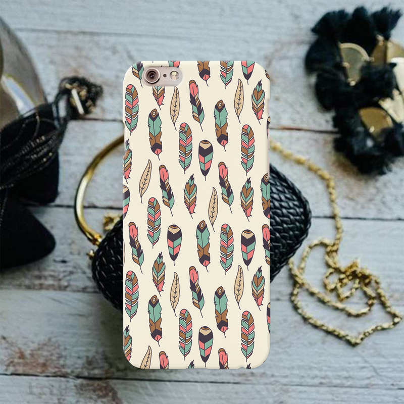 Feather pattern Printed Slim Cases and Cover for iPhone 6