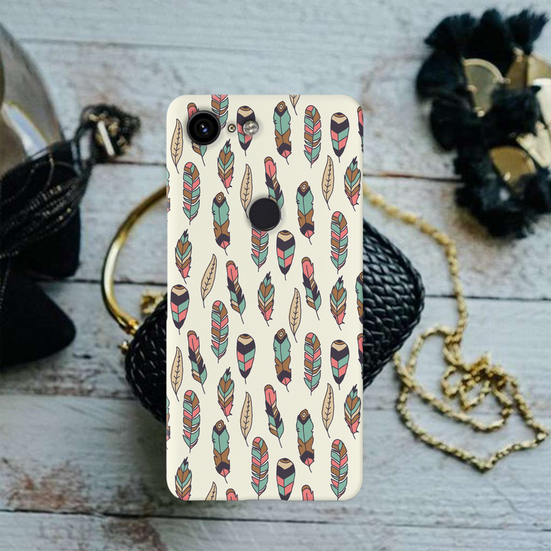 Feather pattern Printed Slim Cases and Cover for Pixel 3 XL