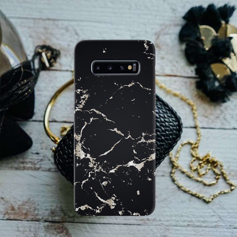 Dark Marble Printed Slim Cases and Cover for Galaxy S10 Plus