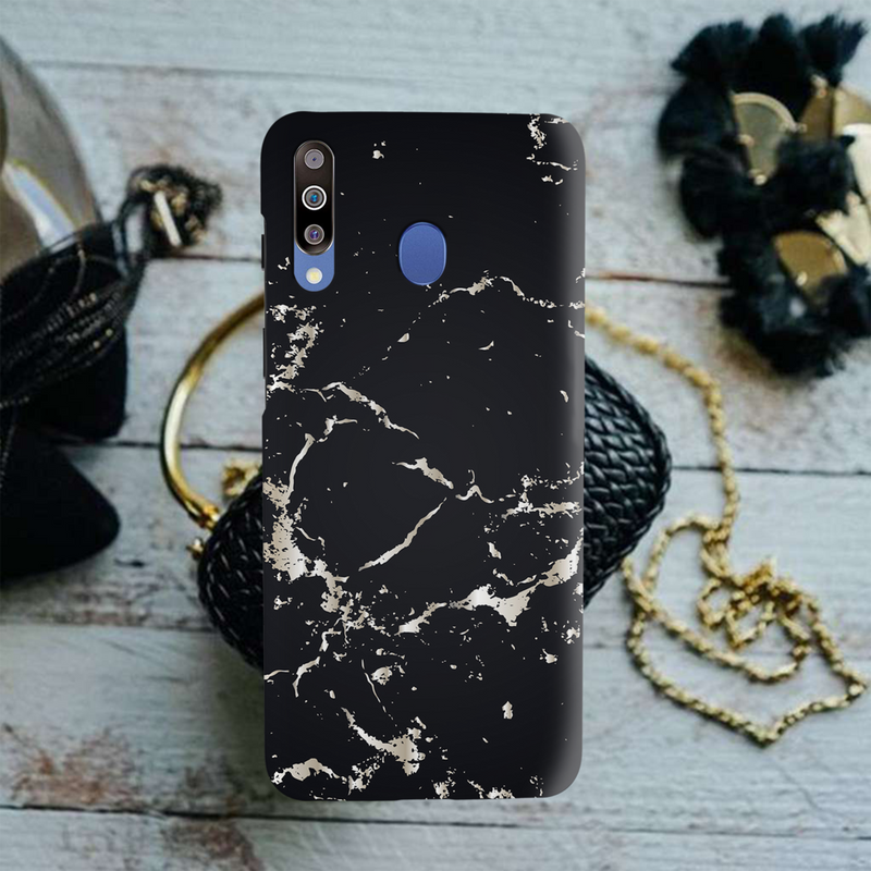Dark Marble Printed Slim Cases and Cover for Galaxy M30