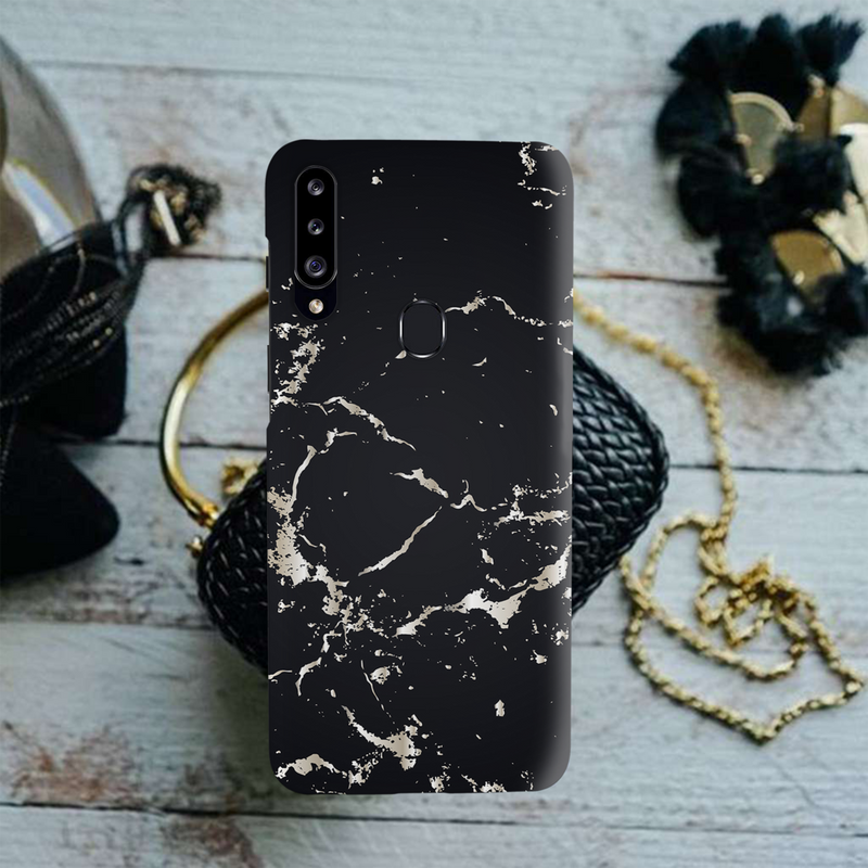 Dark Marble Printed Slim Cases and Cover for Galaxy A20S