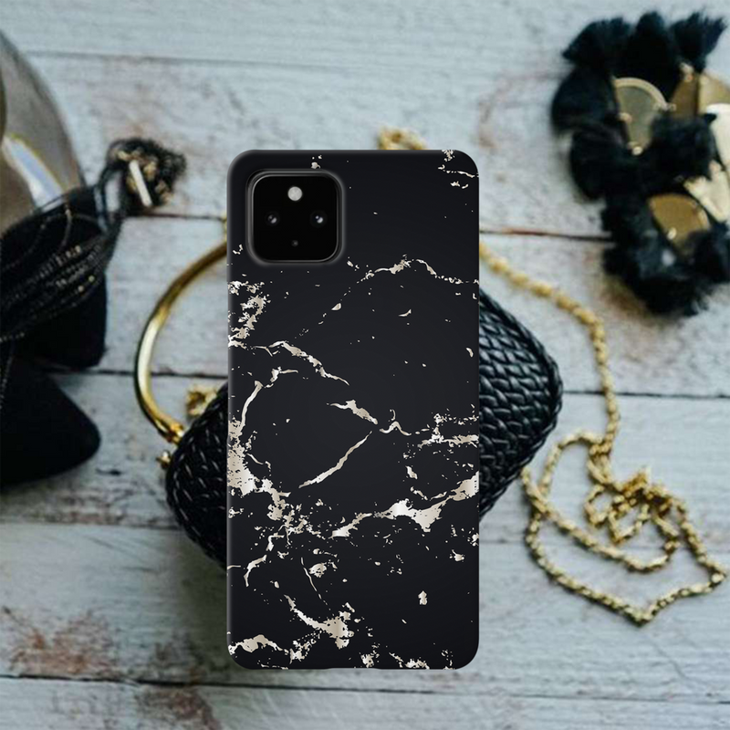 Dark Marble Printed Slim Cases and Cover for Pixel 4A