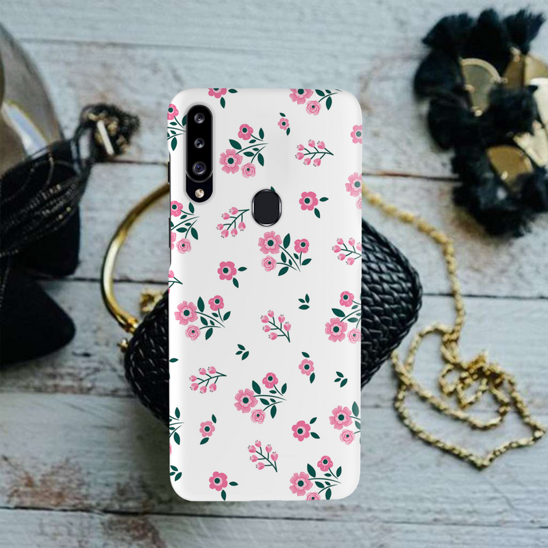 Pink florals Printed Slim Cases and Cover for Galaxy A20S