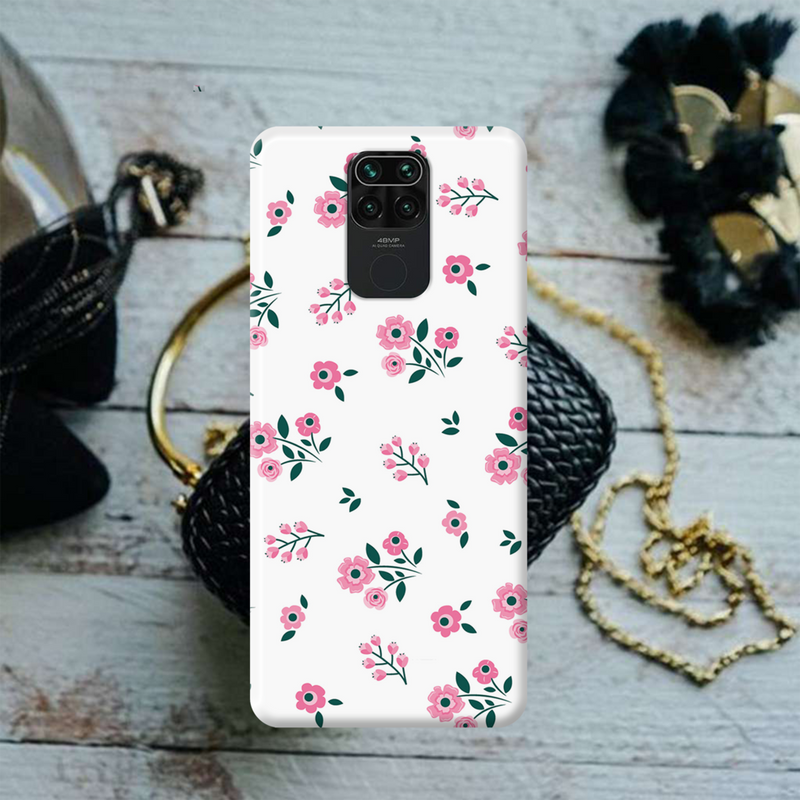 Pink florals Printed Slim Cases and Cover for Redmi Note 9