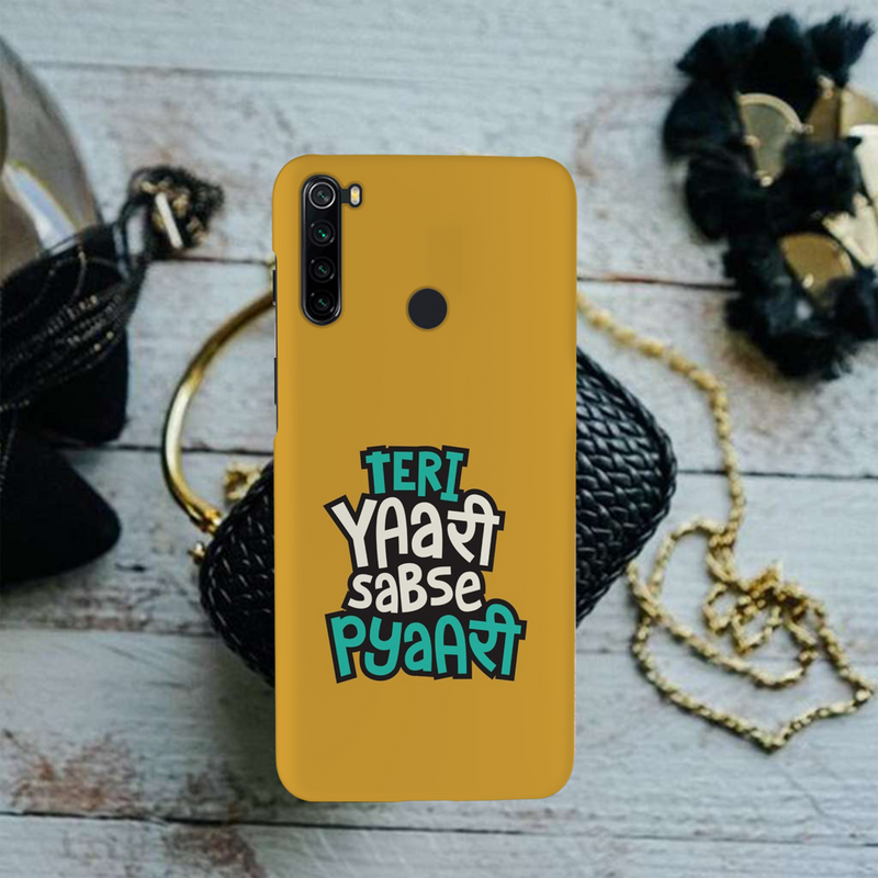 Teri Yari sabse pyari Printed Slim Cases and Cover for Redmi Note 8