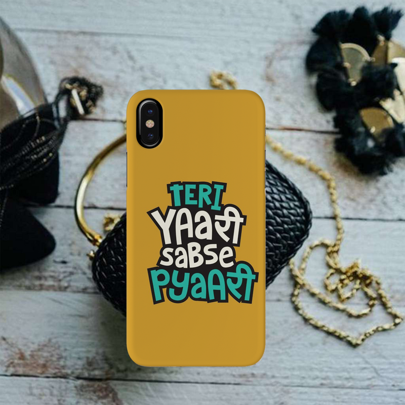 Teri Yari sabse pyari Printed Slim Cases and Cover for iPhone XS