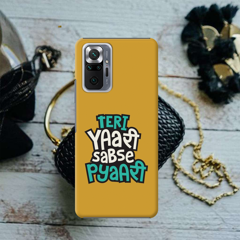 Teri Yari sabse pyari Printed Slim Cases and Cover for Redmi Note 10 Pro Max