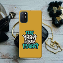 Teri Yari sabse pyari Printed Slim Cases and Cover for OnePlus 8T
