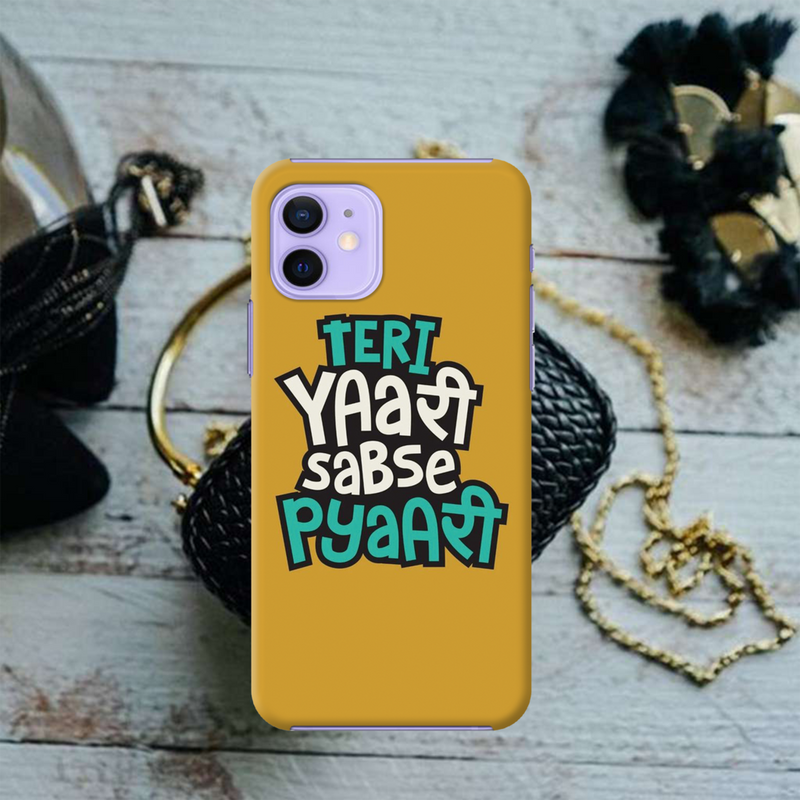 Teri Yari sabse pyari Printed Slim Cases and Cover for iPhone 12