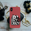 Lazy but crazy Printed Slim Cases and Cover for iPhone X