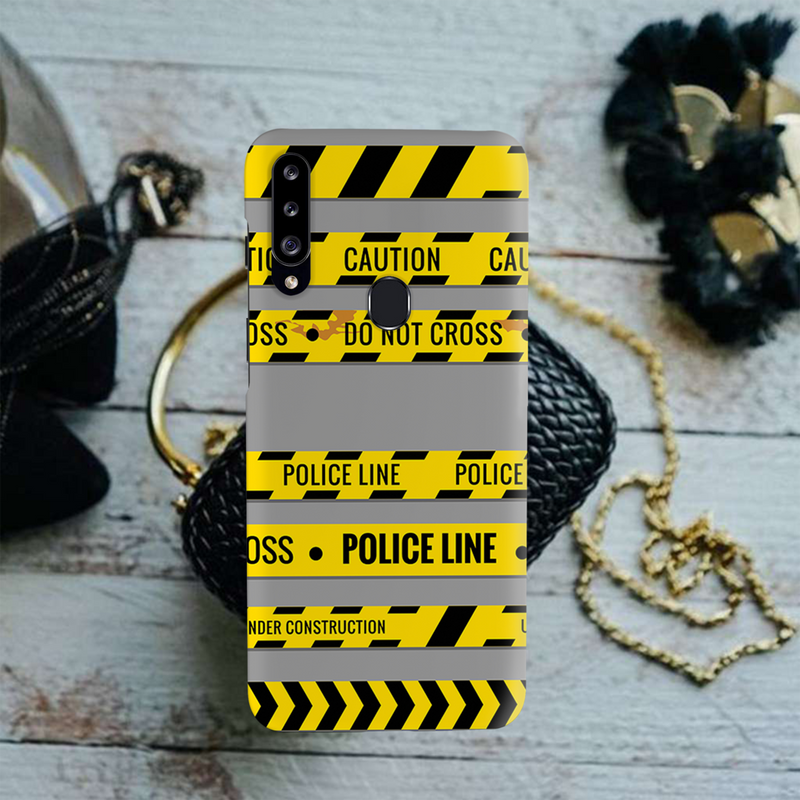 Police line Printed Slim Cases and Cover for Galaxy A20S