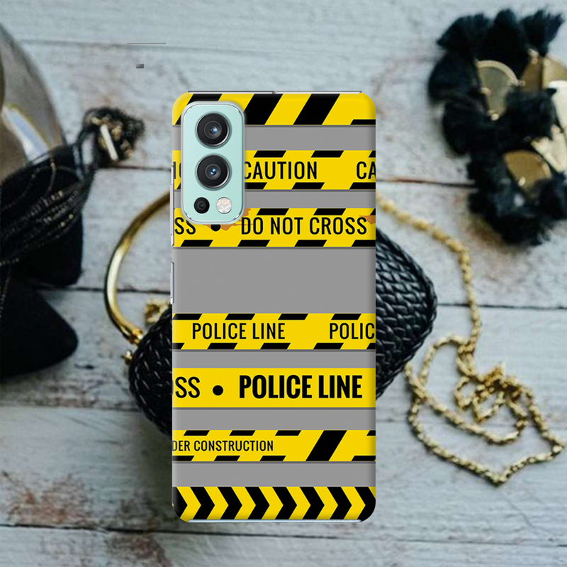 Police line Printed Slim Cases and Cover for OnePlus Nord 2