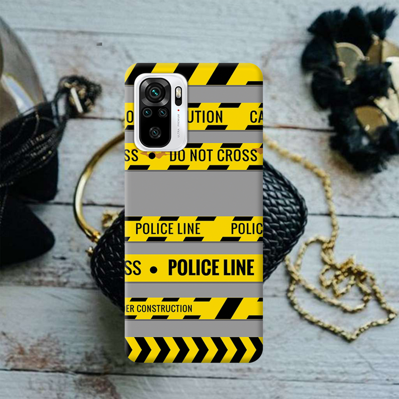Police line Printed Slim Cases and Cover for Redmi Note 10
