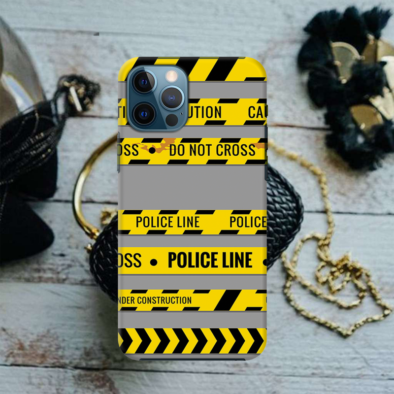 Police line Printed Slim Cases and Cover for iPhone 12 Pro Max