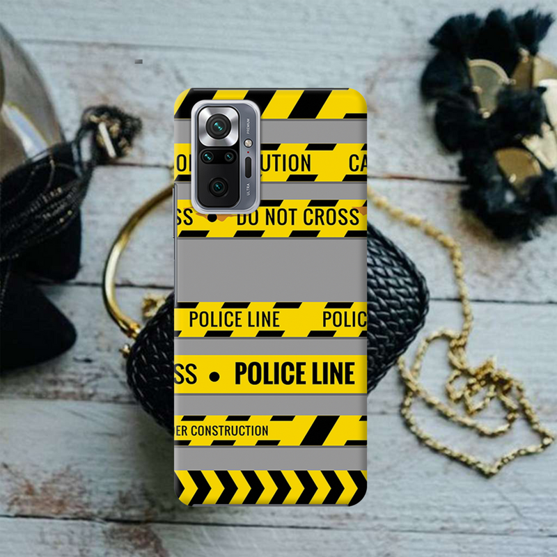 Police line Printed Slim Cases and Cover for Redmi Note 10 Pro Max