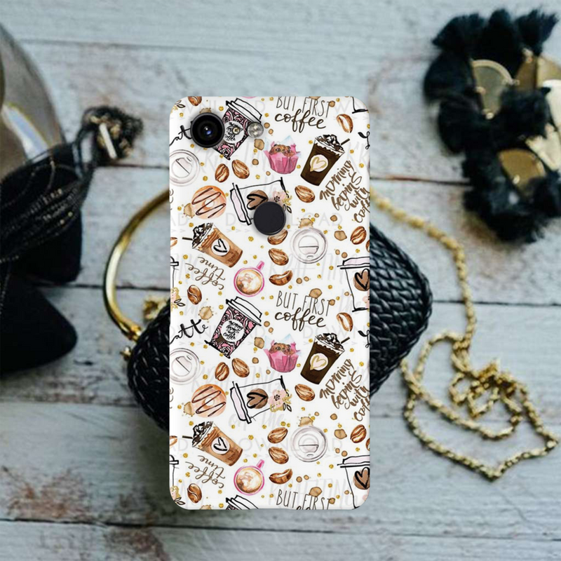Coffee first Printed Slim Cases and Cover for Pixel 3