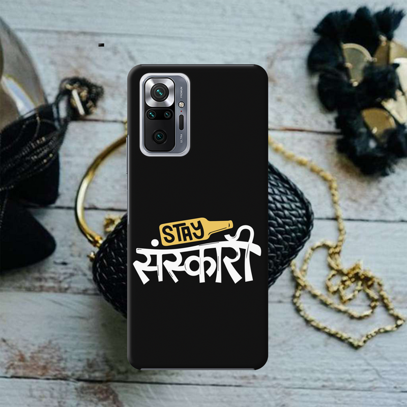 Stay Sanskari Printed Slim Cases and Cover for Redmi Note 10 Pro Max