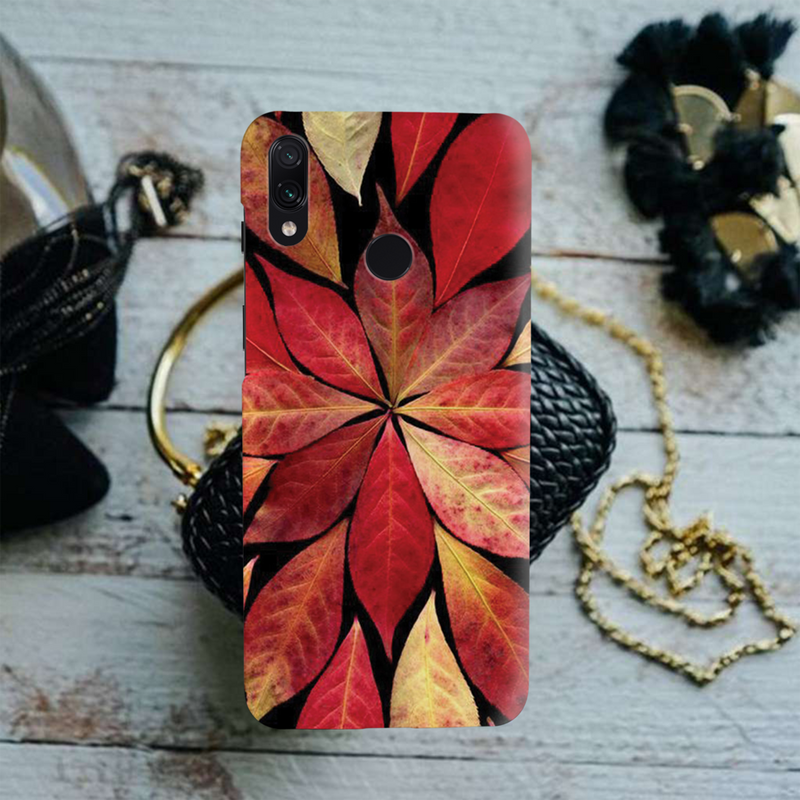 Red Leaf Printed Slim Cases and Cover for Redmi Note 7 Pro