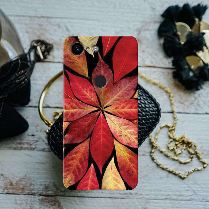 Red Leaf Printed Slim Cases and Cover for Pixel 3XL