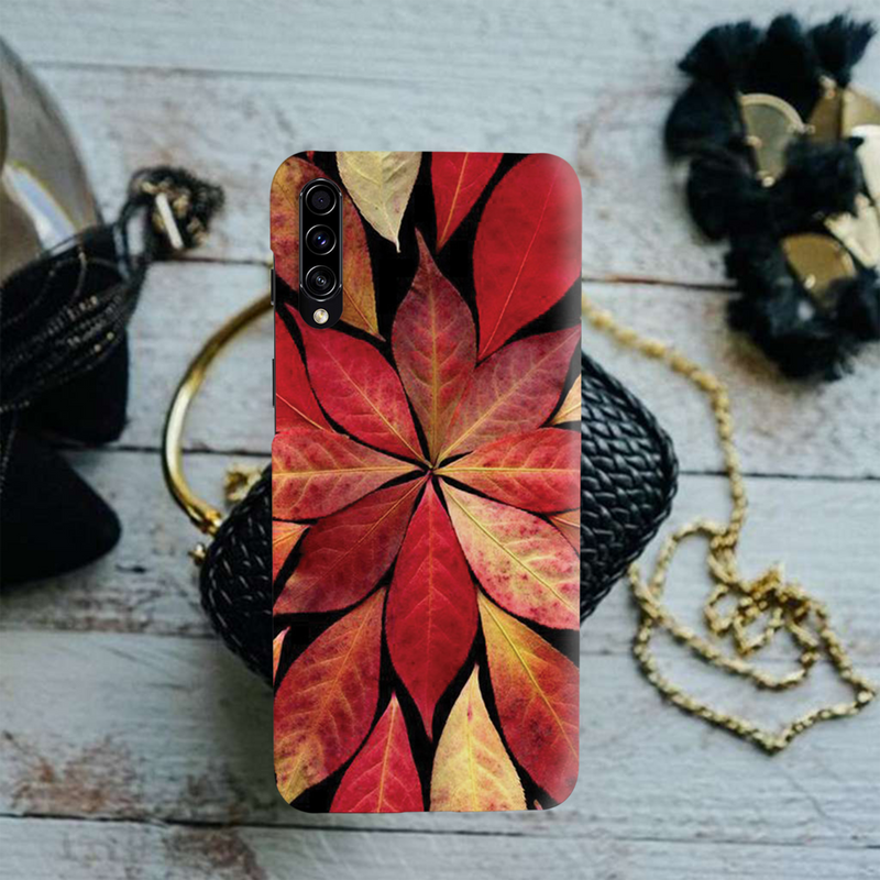 Red Leaf Printed Slim Cases and Cover for Galaxy A70