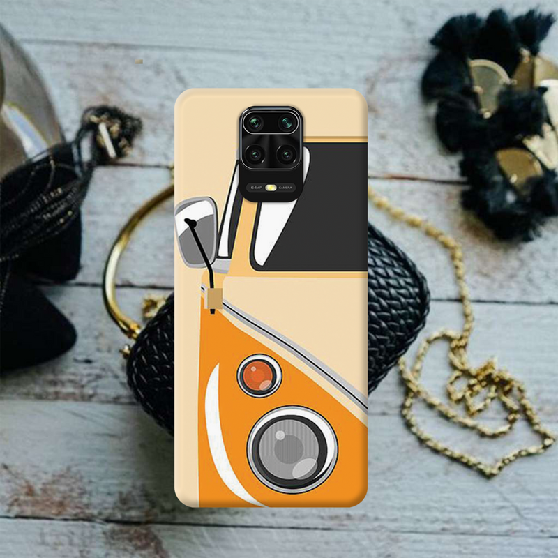 Yellow Volkswagon Printed Slim Cases and Cover for Redmi Note 9 Pro Max