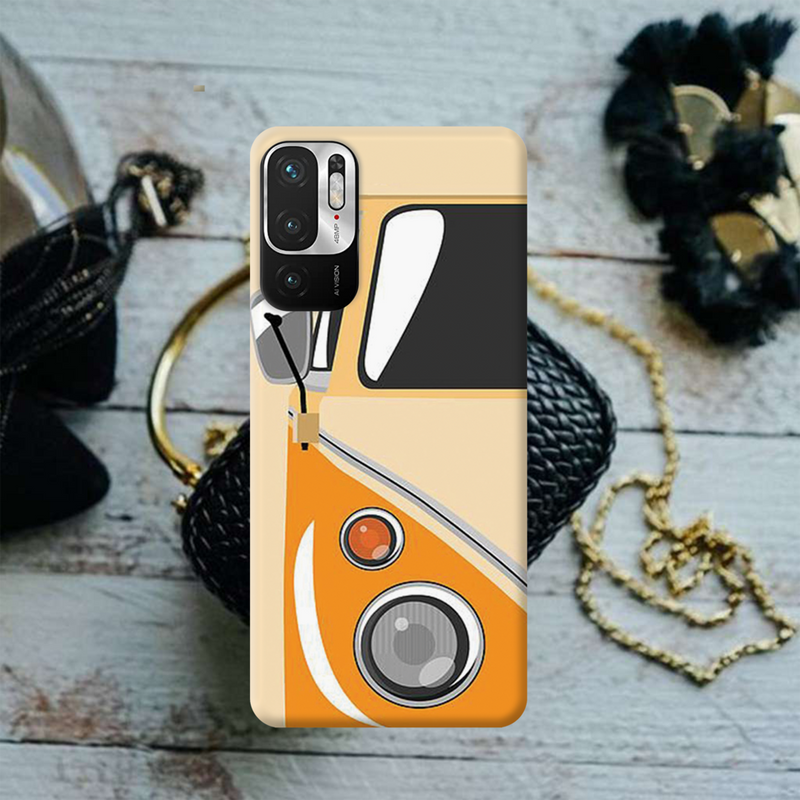 Yellow Volkswagon Printed Slim Cases and Cover for Redmi Note 10T