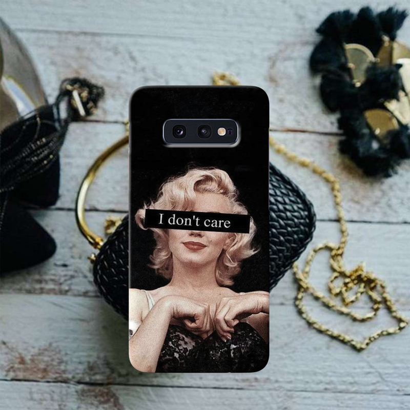 I Don't care Printed Slim Cases and Cover for Galaxy S10E