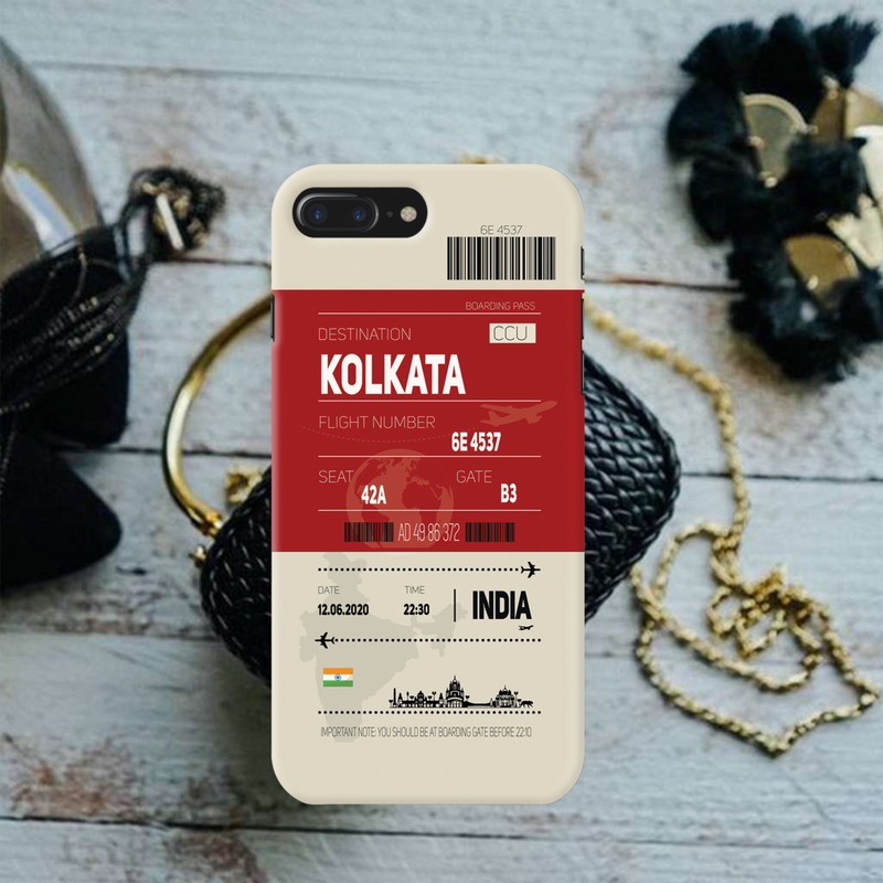 Kolkata ticket Printed Slim Cases and Cover for iPhone 8 Plus
