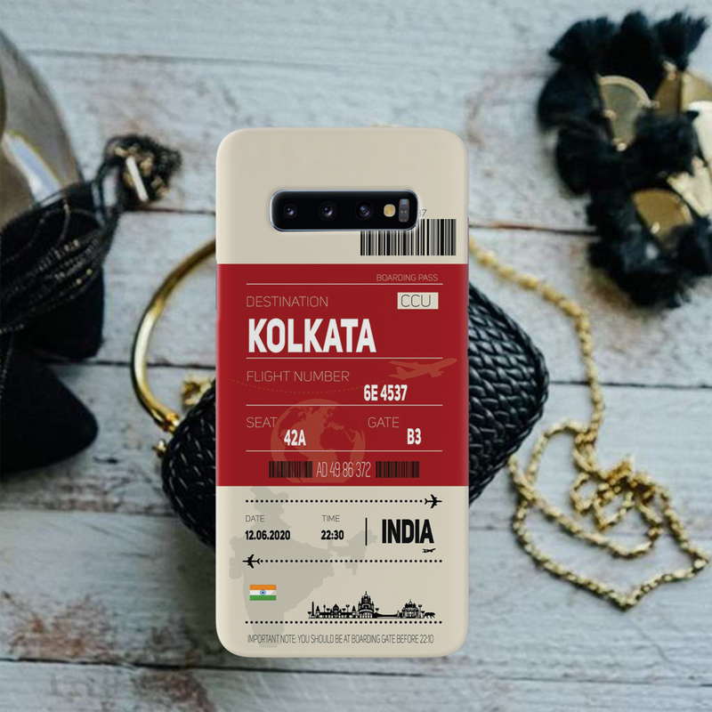 Kolkata ticket Printed Slim Cases and Cover for Galaxy S10