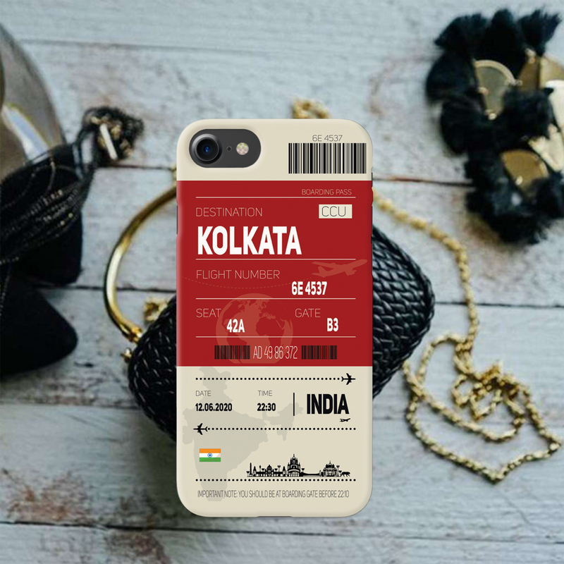 Kolkata ticket Printed Slim Cases and Cover for iPhone 7