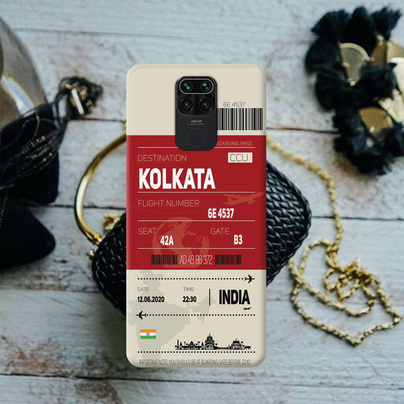 Kolkata ticket Printed Slim Cases and Cover for Redmi Note 9