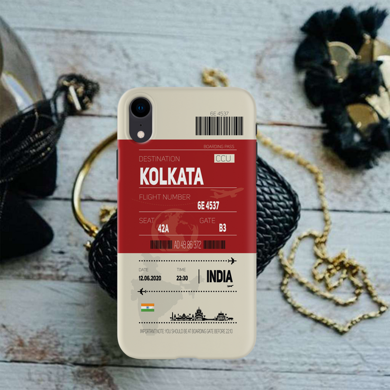 Kolkata ticket Printed Slim Cases and Cover for iPhone XR