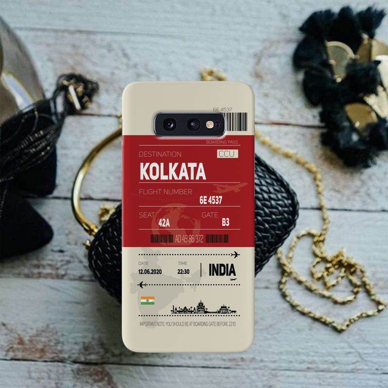 Kolkata ticket Printed Slim Cases and Cover for Galaxy S10E