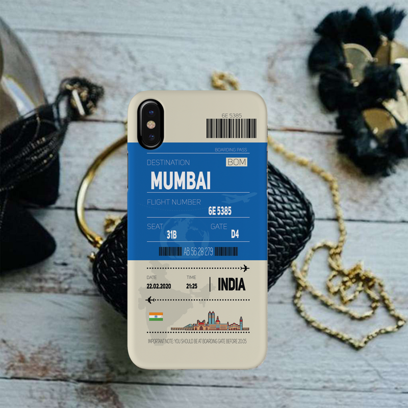 Mumbai ticket Printed Slim Cases and Cover for iPhone X