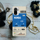 Mumbai ticket Printed Slim Cases and Cover for Redmi Note 10
