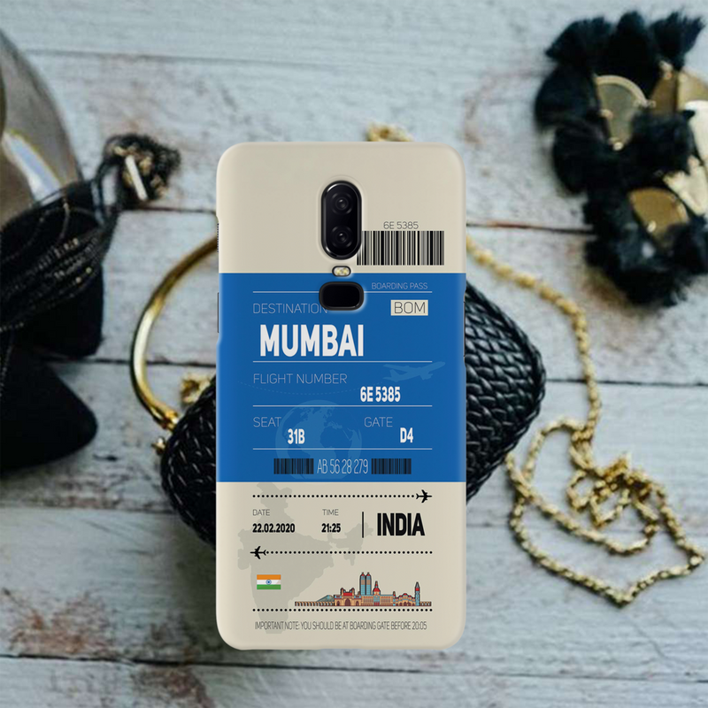 Mumbai ticket Printed Slim Cases and Cover for OnePlus 6