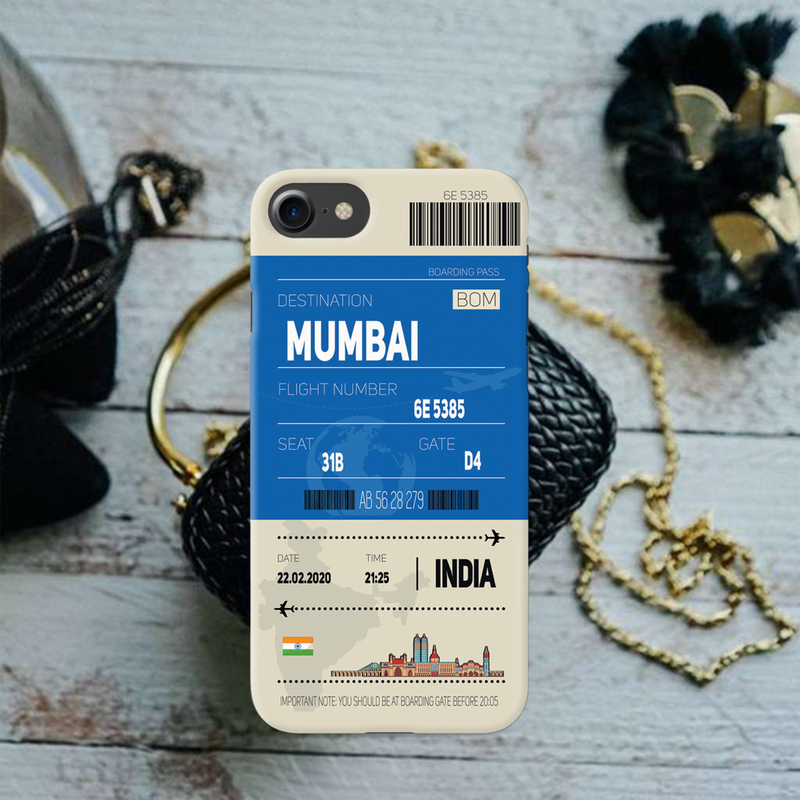 Mumbai ticket Printed Slim Cases and Cover for iPhone 8