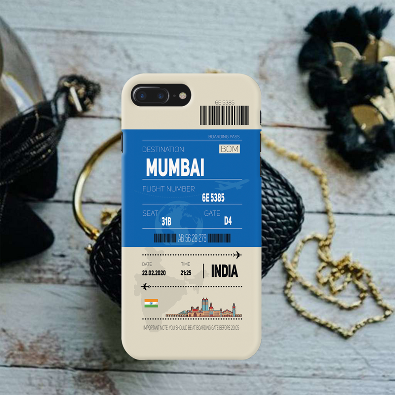 Mumbai ticket Printed Slim Cases and Cover for iPhone 7 Plus