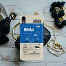 Mumbai ticket Printed Slim Cases and Cover for iPhone XR