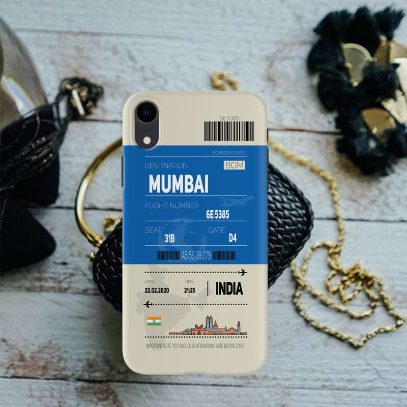 Mumbai ticket Printed Slim Cases and Cover for iPhone XR