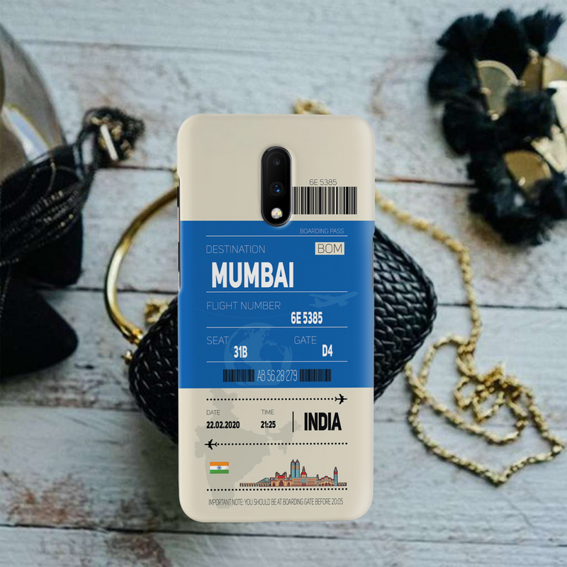 Mumbai ticket Printed Slim Cases and Cover for OnePlus 7
