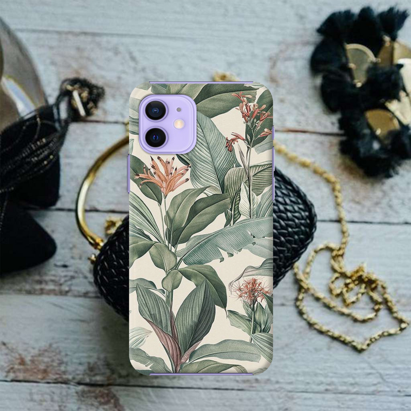Green Leafs Printed Slim Cases and Cover for iPhone 11